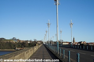 View across the Royal Tweed Bridge.