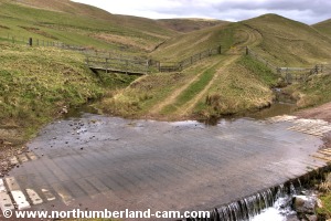 Ford and bridge over Trows Burn.