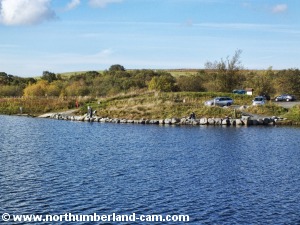 Anglers at Fontburn Reservoir.