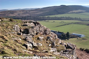 View along the top of the crags.