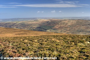 View over the Harthope Valley from Scald Hill.