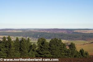 View from path to Dove Crag to Rothbury and Debdon.