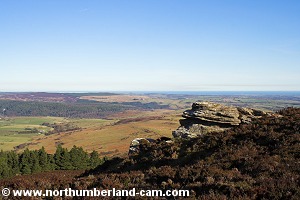 View from Dove Crag to Northumberland Coast.