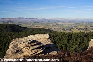 View from Dove Crag to Cheviot Hills.