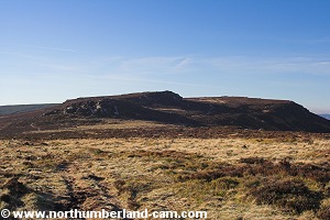 View to Simonside Crags.