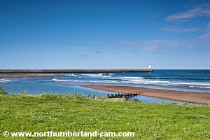 View from the footpath to Berwick Pier.