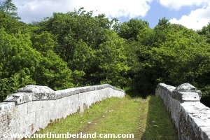 View back across the bridge.